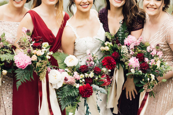 Jewel tone winter wedding at Canyonwood Ridge in Austin