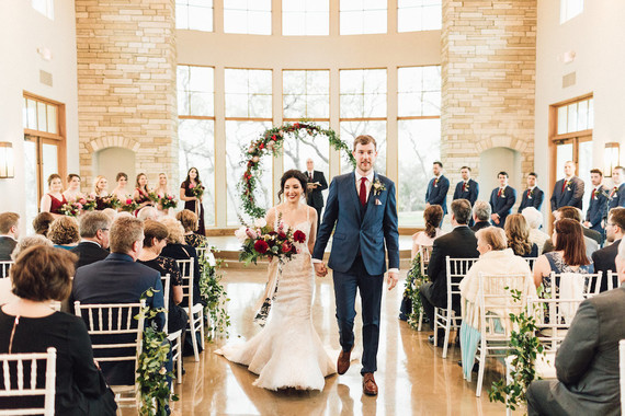 Jewel tone winter wedding at Canyonwood Ridge in Austin