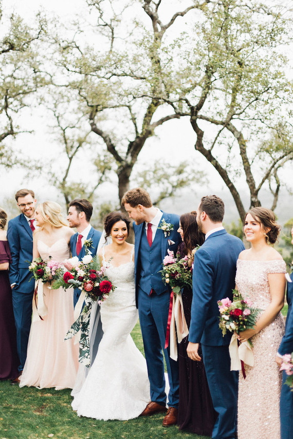 Jewel tone winter wedding at Canyonwood Ridge in Austin