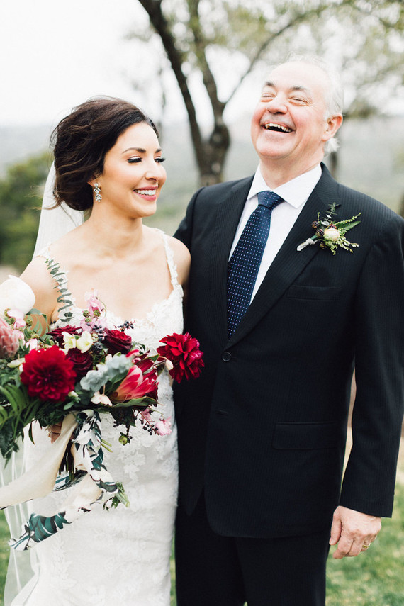 Jewel tone winter wedding at Canyonwood Ridge in Austin