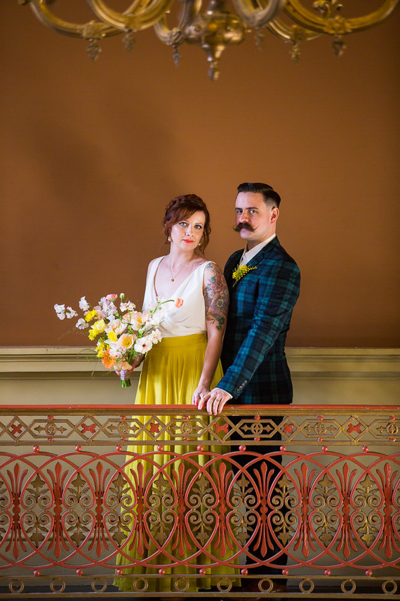 Whimsical Wes Anderson wedding ideas at the San Francisco Mint