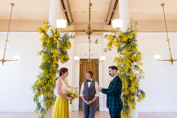 Whimsical Wes Anderson wedding ideas at the San Francisco Mint