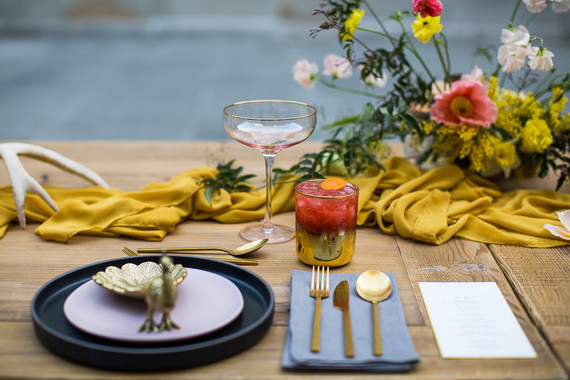 Whimsical Wes Anderson wedding ideas at the San Francisco Mint Inspiration