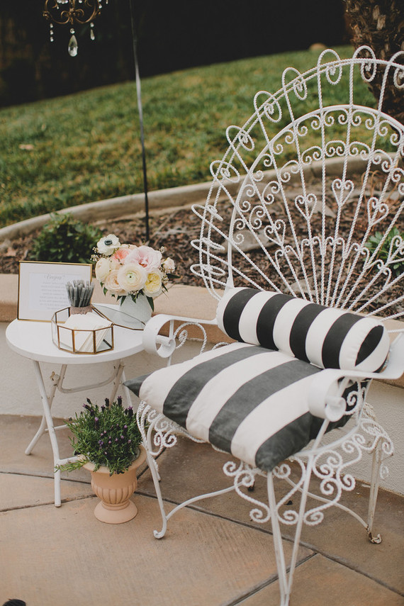 Parisian backyard baby shower