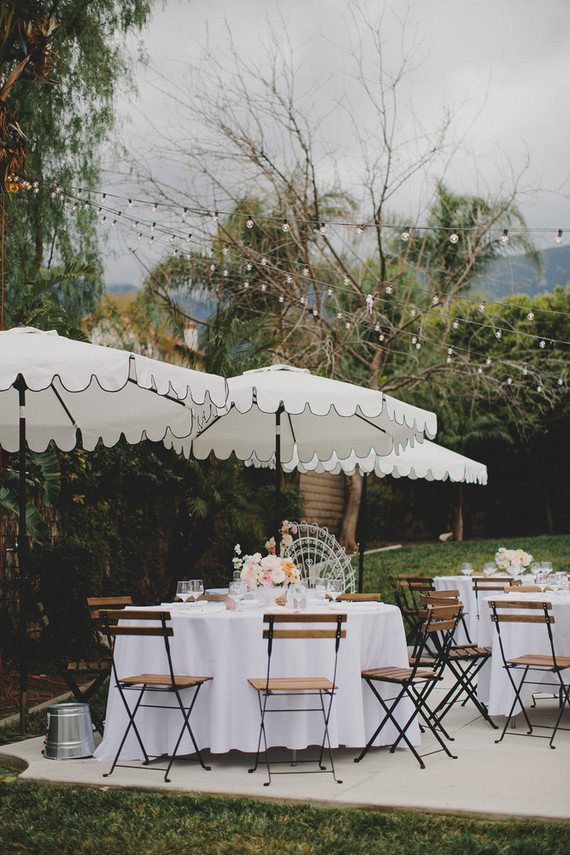 Parisian backyard baby shower