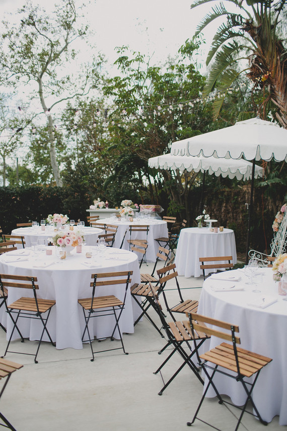 Parisian backyard baby shower