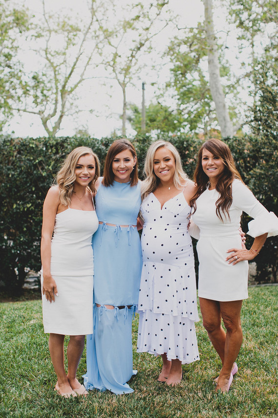 Parisian backyard baby shower