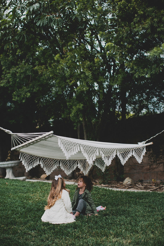 Parisian backyard baby shower