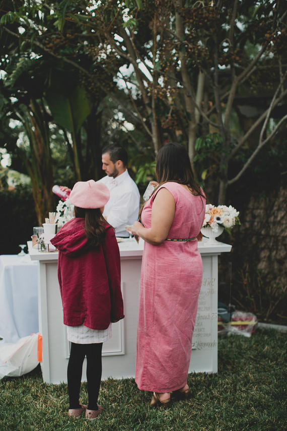 Parisian backyard baby shower