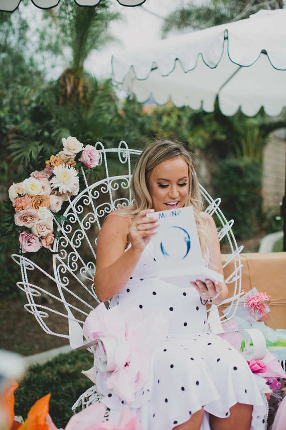 Parisian backyard baby shower