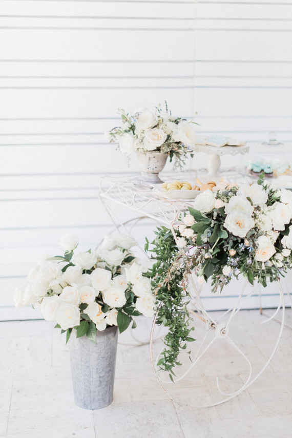 French garden themed boy's baby shower