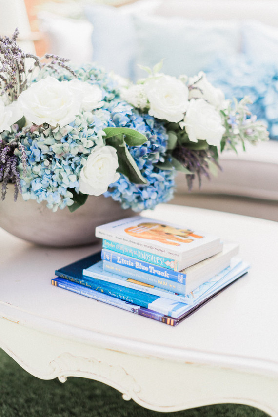 French garden themed boy's baby shower