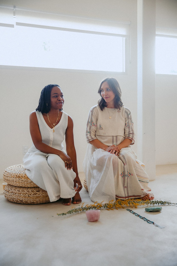 A baby blessing with Erica Chidi Cohen at Loom in Los Angeles