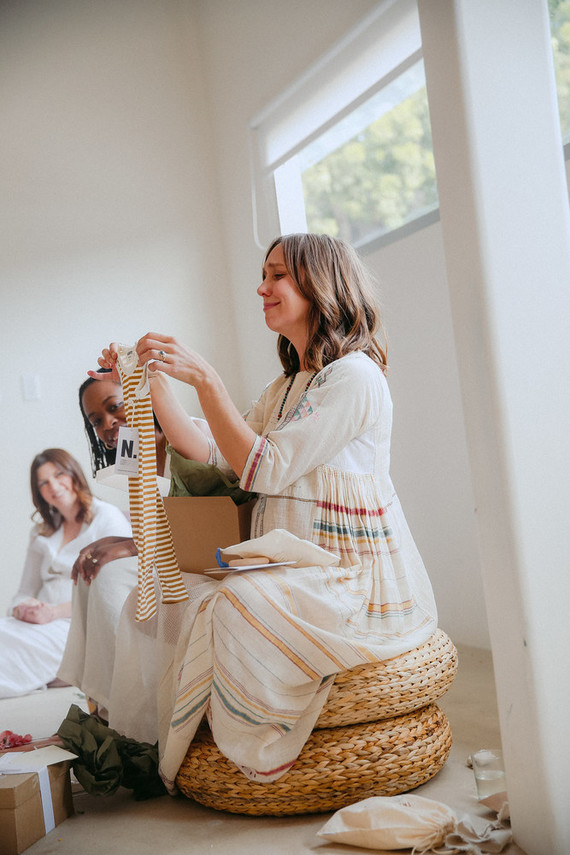 A baby blessing with Erica Chidi Cohen at Loom in Los Angeles