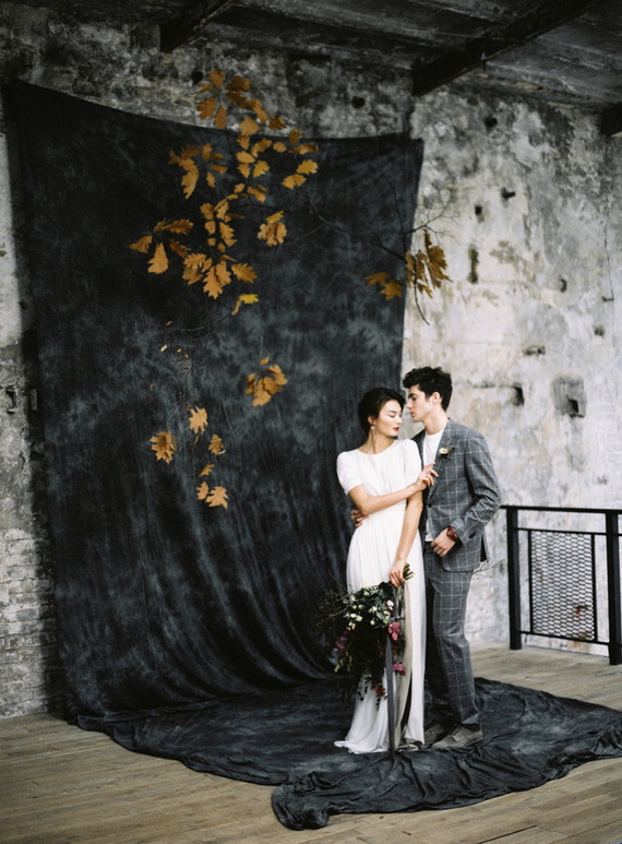 Minimal modern grey wedding ideas