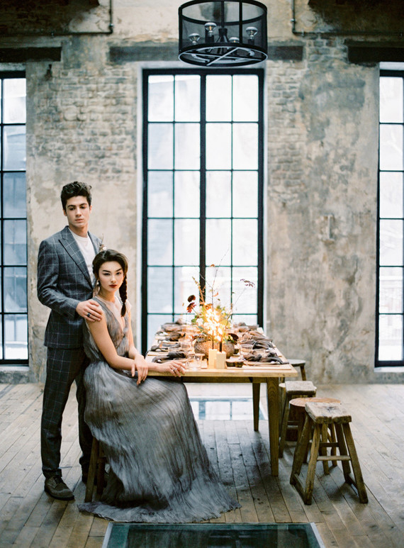 Minimal modern grey wedding ideas