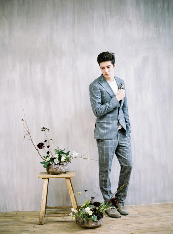 Minimal modern grey wedding ideas