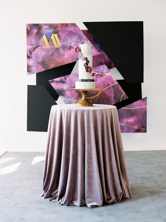 Modern ultraviolet wedding inspiration Inspiration