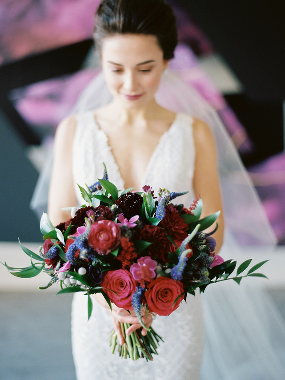 Modern ultraviolet wedding inspiration Inspiration
