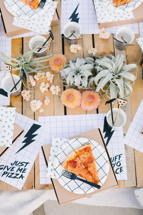 National Pizza Day party from Beijos Events Inspiration