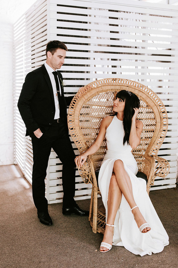 Classic modern Palm Springs wedding at the Avalon