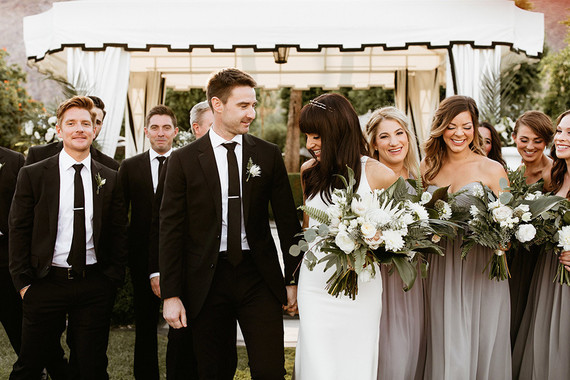 Classic modern Palm Springs wedding at the Avalon