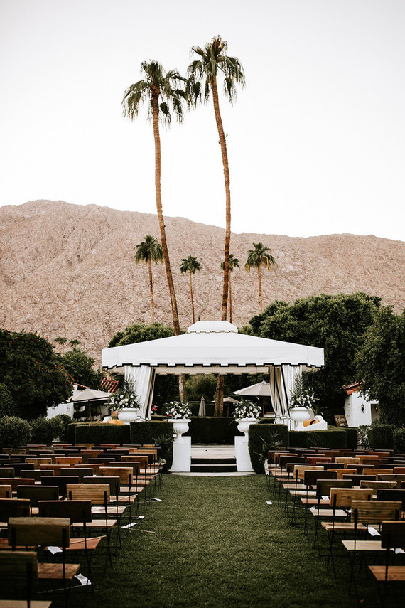 Classic modern Palm Springs wedding at the Avalon