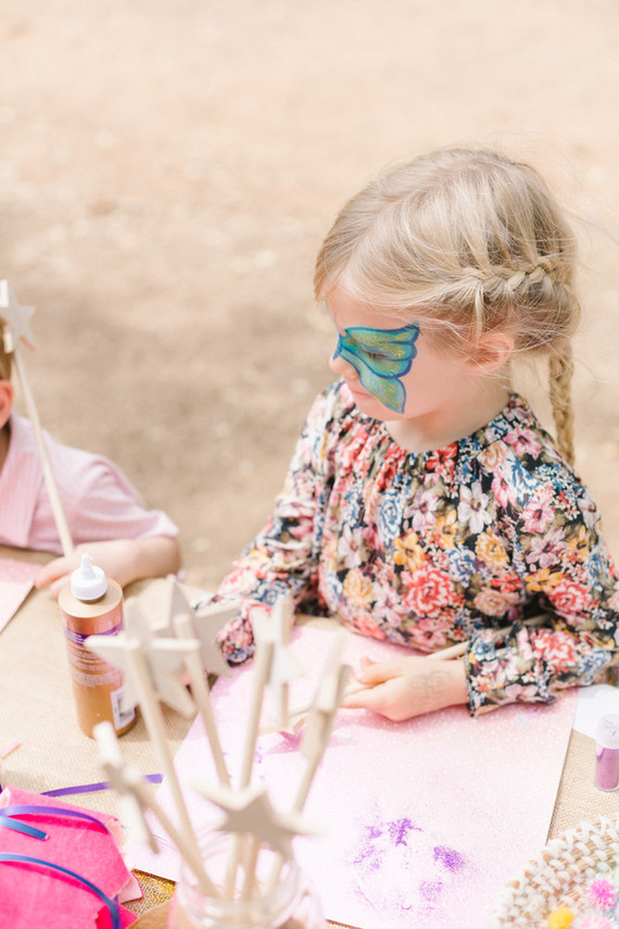 Fairyland birthday party for sisters at Temescal Canyon in Los Angeles