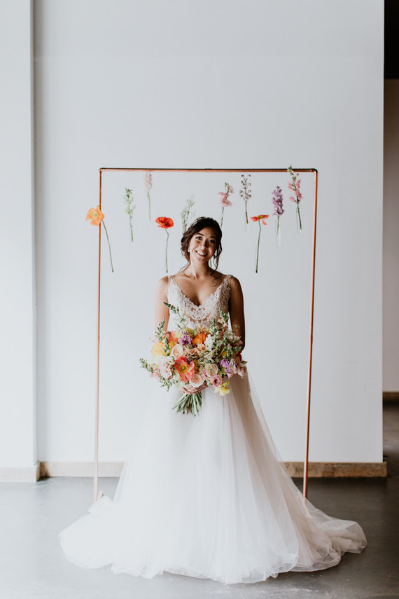 Floral spring indoor wedding ideas at Ajax DC Inspiration