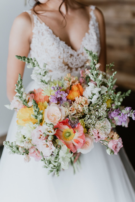 Floral spring indoor wedding ideas at Ajax DC