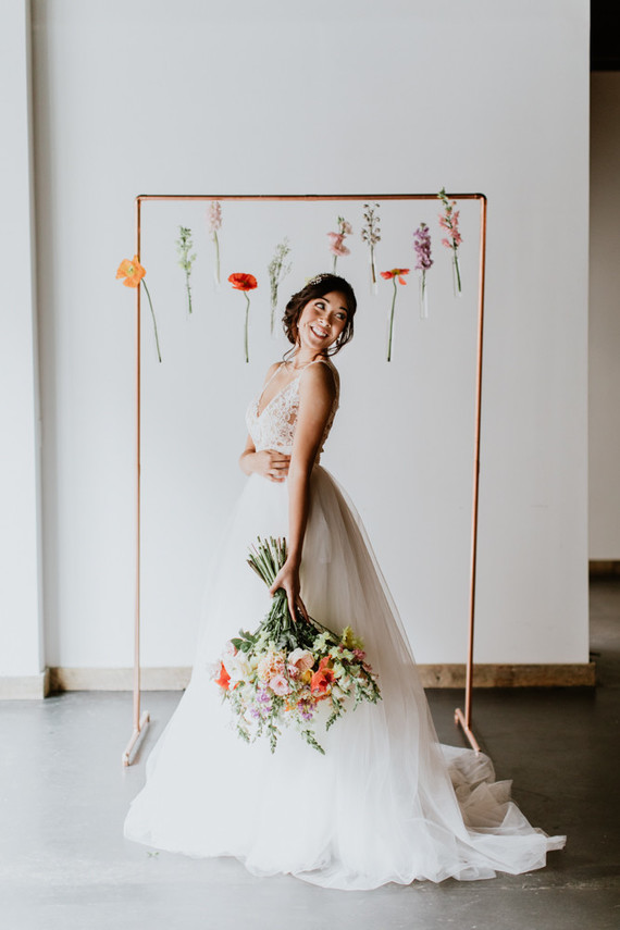 Floral spring indoor wedding ideas at Ajax DC Inspiration