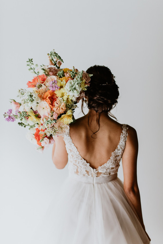 Floral spring indoor wedding ideas at Ajax DC Inspiration