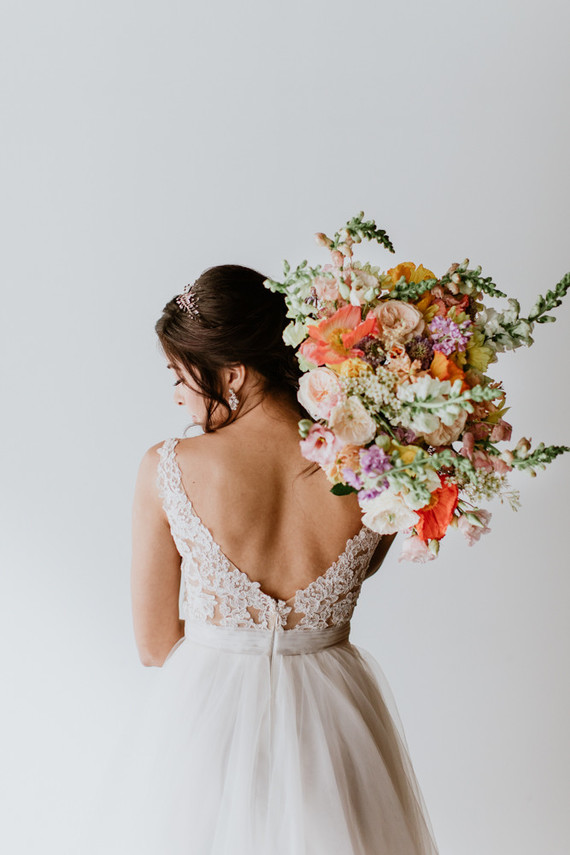 Floral spring indoor wedding ideas at Ajax DC Inspiration
