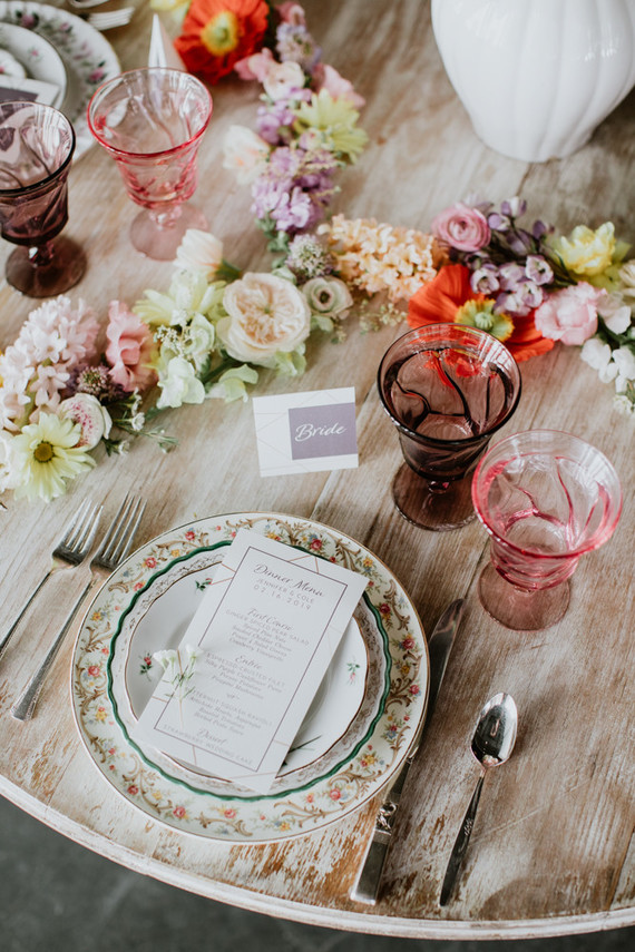 Floral spring indoor wedding ideas at Ajax DC Inspiration