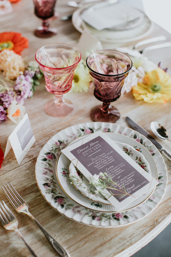 Floral spring indoor wedding ideas at Ajax DC Inspiration