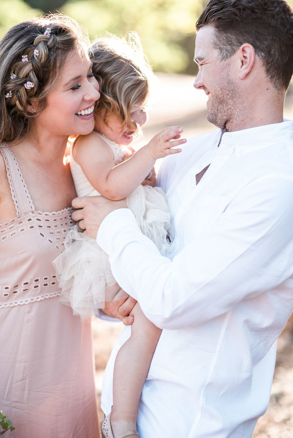 Rustic sunset family photos in Western Australia