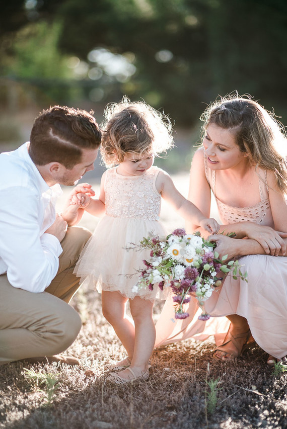 Rustic sunset family photos in Western Australia