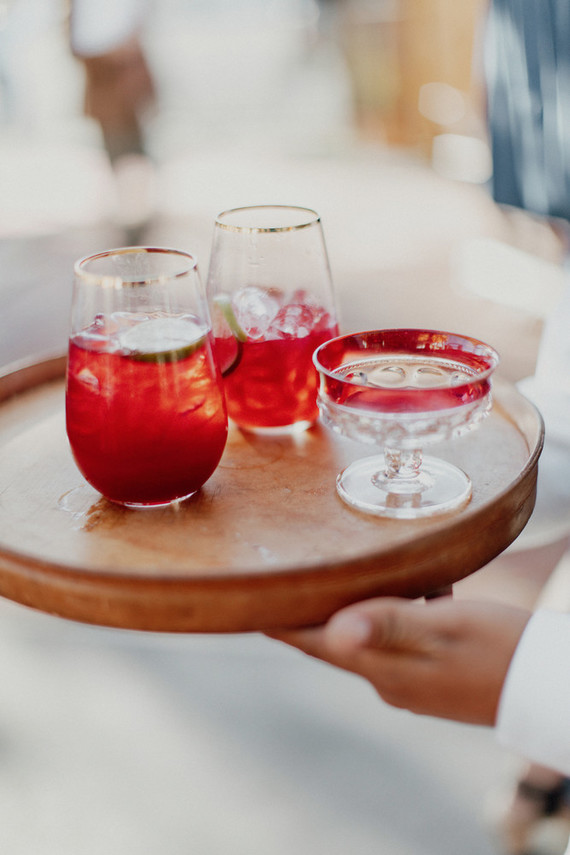 Artful hip earth-tone wedding at Office Party in LA