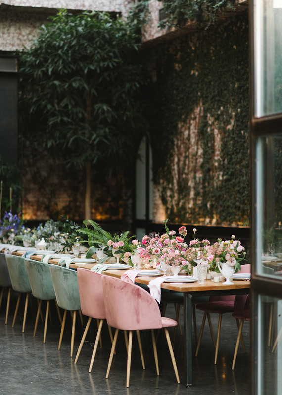 Ombre dinner party with Collective Gatherings in Brooklyn