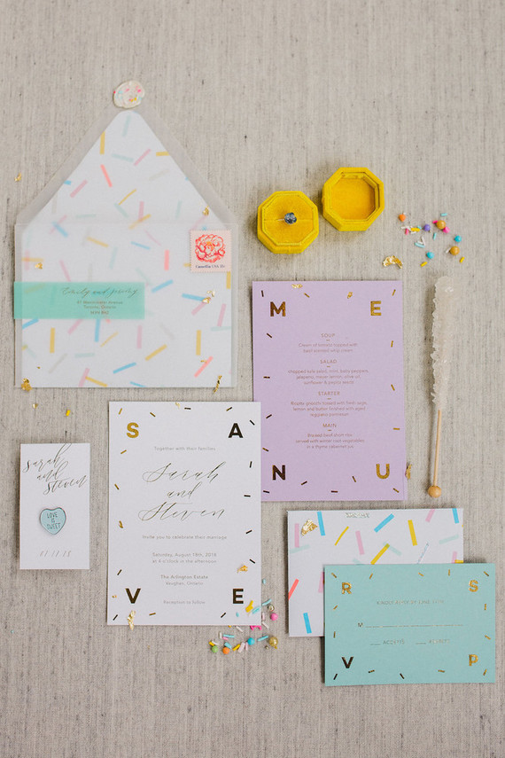 Whimsical neon candy-inspired wedding ideas