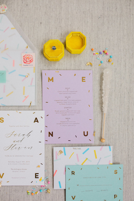 Whimsical neon candy-inspired wedding ideas