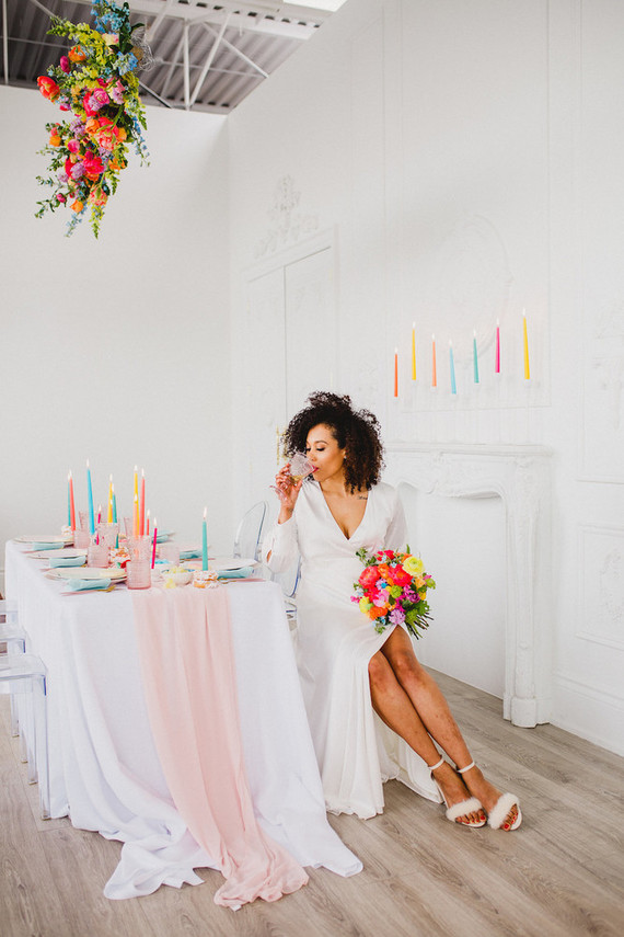 Whimsical neon candy-inspired wedding ideas