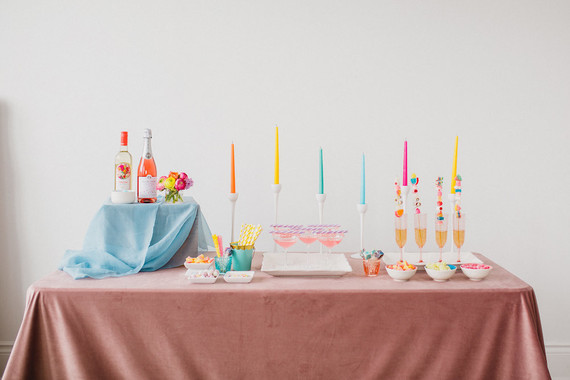 Whimsical neon candy-inspired wedding ideas
