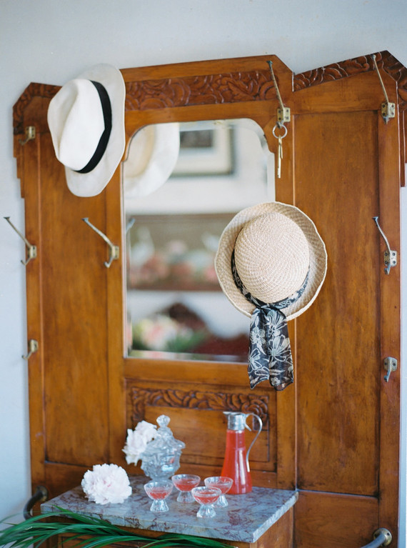 Peony inspired pastel wedding ideas in Santorini Inspiration