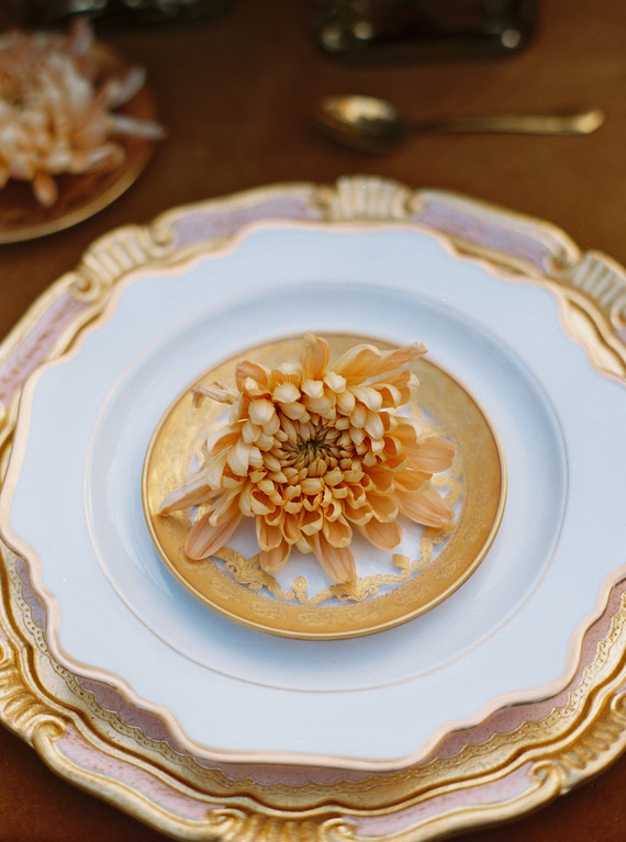 Peony inspired pastel wedding ideas in Santorini