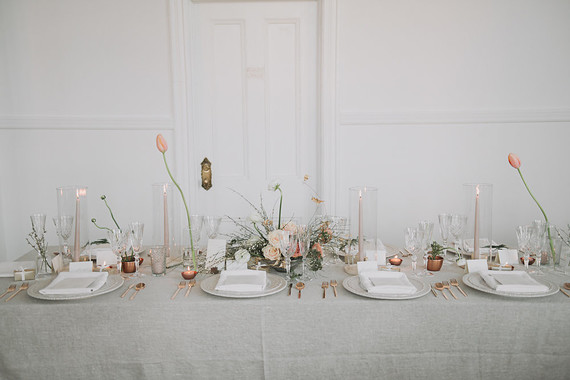 Intimate minimal pastel wedding at The Great Hall in Toronto