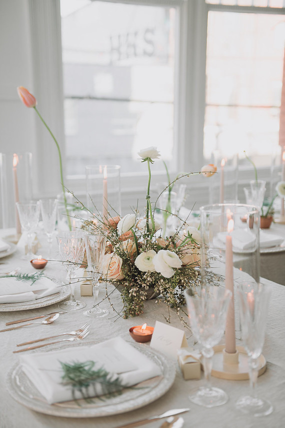 Intimate minimal pastel wedding at The Great Hall in Toronto Inspiration