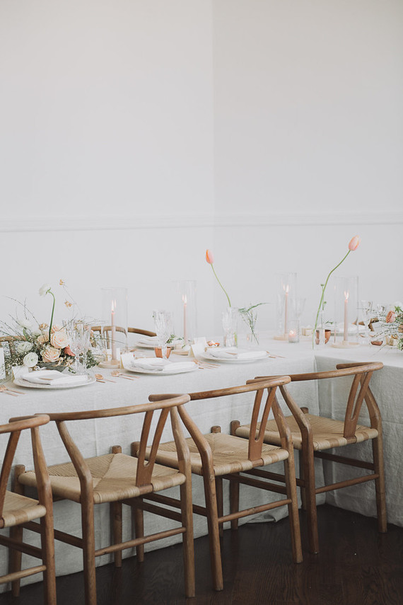 Intimate minimal pastel wedding at The Great Hall in Toronto