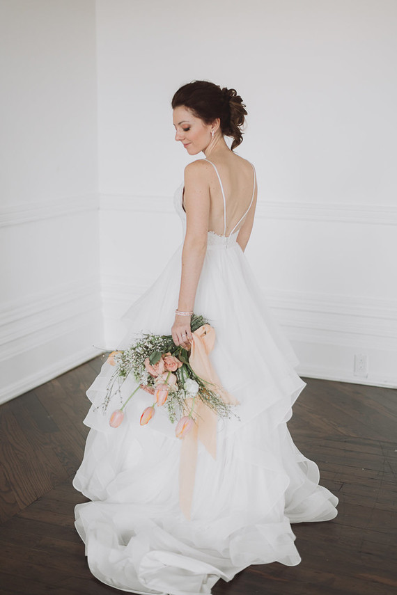 Intimate minimal pastel wedding at The Great Hall in Toronto