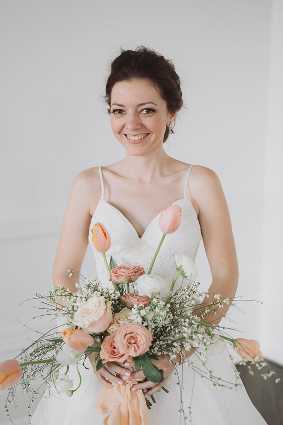 Intimate minimal pastel wedding at The Great Hall in Toronto